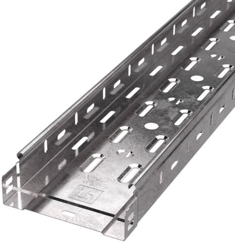 Лоток перфорированный Промрукав Стандарт 150х50х3000 сталь 0,7мм фото Лоток перфорированный Промрукав Стандарт 150х50х3000 сталь 0,7мм картинка